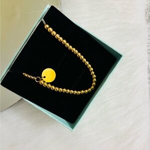 Adjustable gold bracelet. Stainless Steel